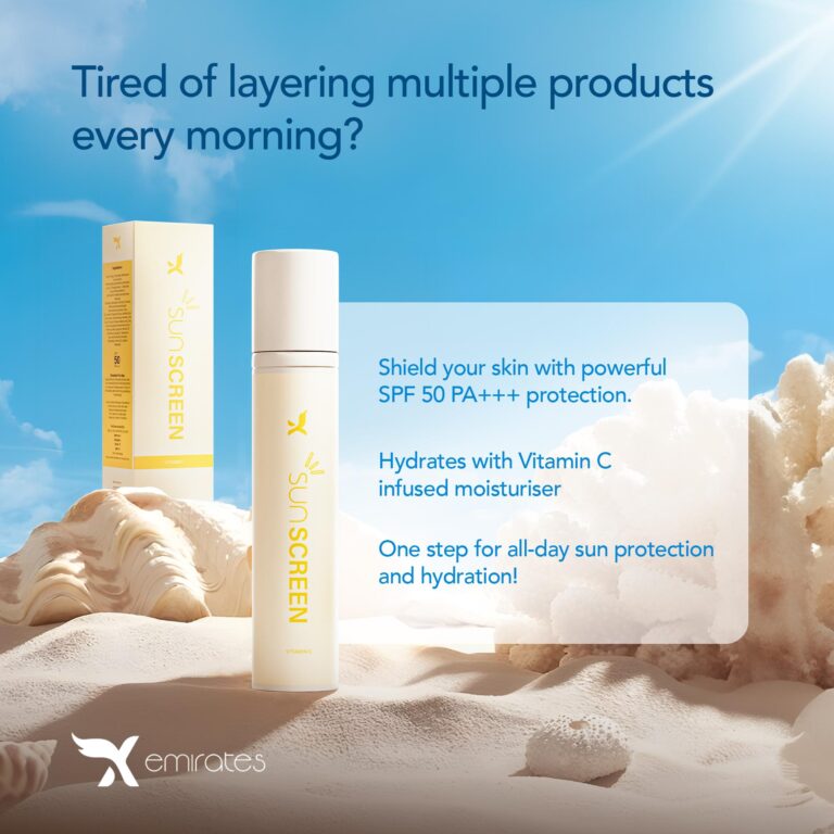 Sunscreen + Moisturizer (SPF 50 PA+++)